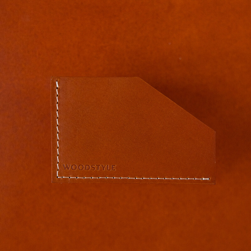 Wood Style Pouzdro na karty LÍSTEK - Caramel