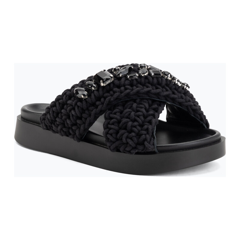 Dámské pantofle INUIKII Woven Stones black