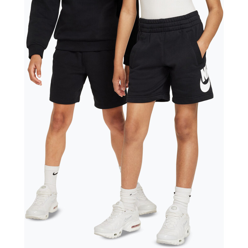 Dětské šortky Nike Sportswear Club Fleece black/white
