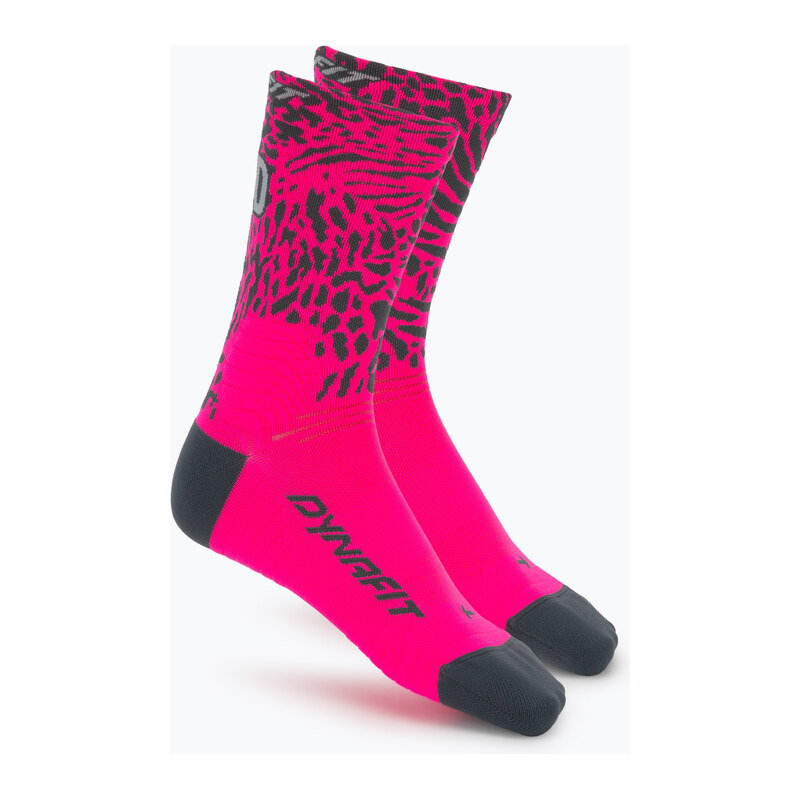 Ponožky DYNAFIT Run Wild Crew pink glo