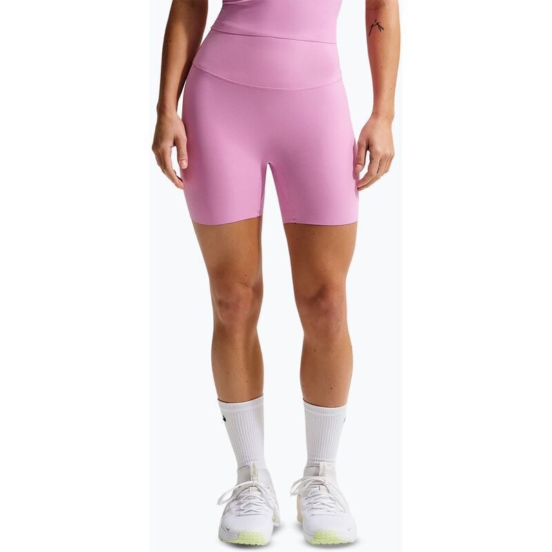 Dámské šortky Nike Zenvy High Waisted Biker 5 light magenta
