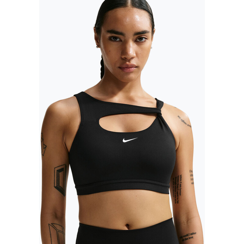 Tréninková podprsenka Nike One Medium Support black/white