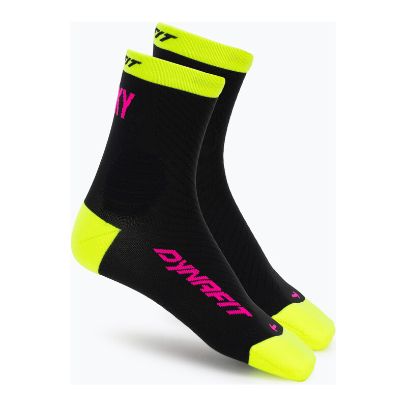 Ponožky DYNAFIT Trail Mid black out ultra yellow/5A30
