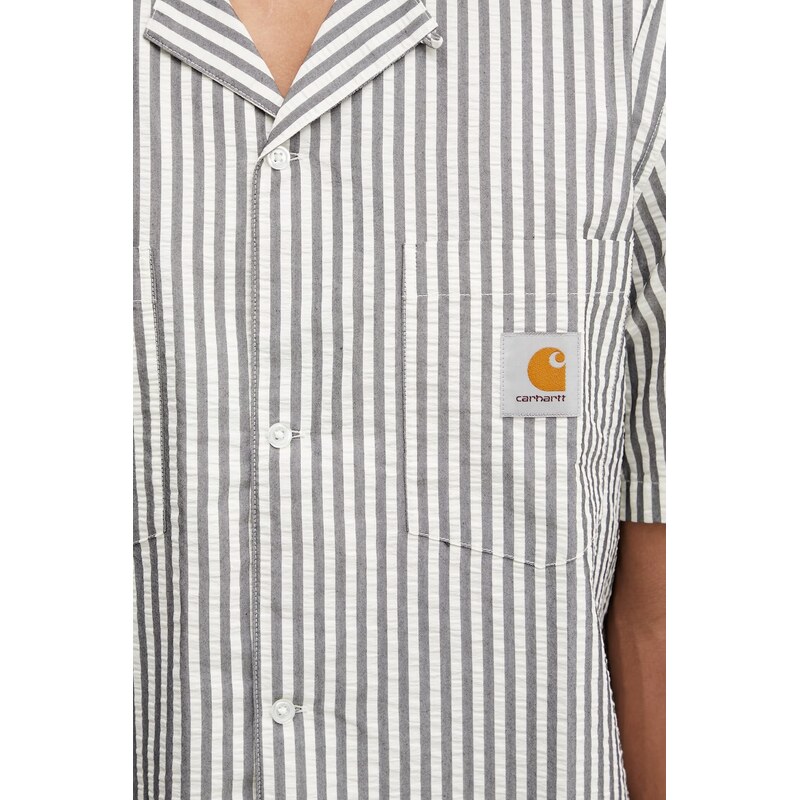 Carhartt WIP S/S Leavel Shirt košile pánská s bavlnou