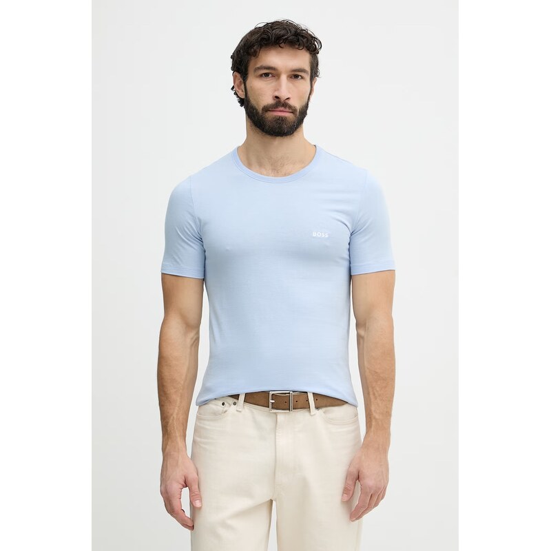 BOSS tričko pánské bavlněné TShirtRN 3P Classic 3-pack