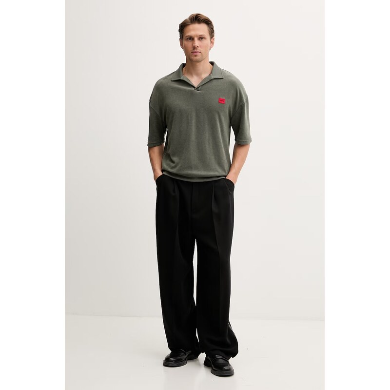 HUGO polo pánské s bavlnou TERRANCE POLO SHIRT