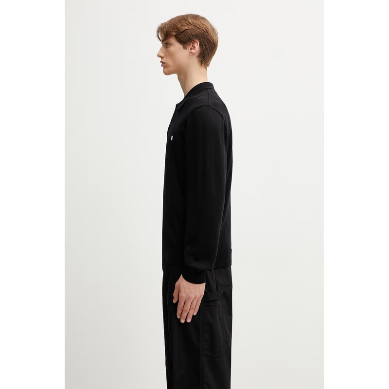 Carhartt WIP L/S Madison Polo svetr bavlněný pánský