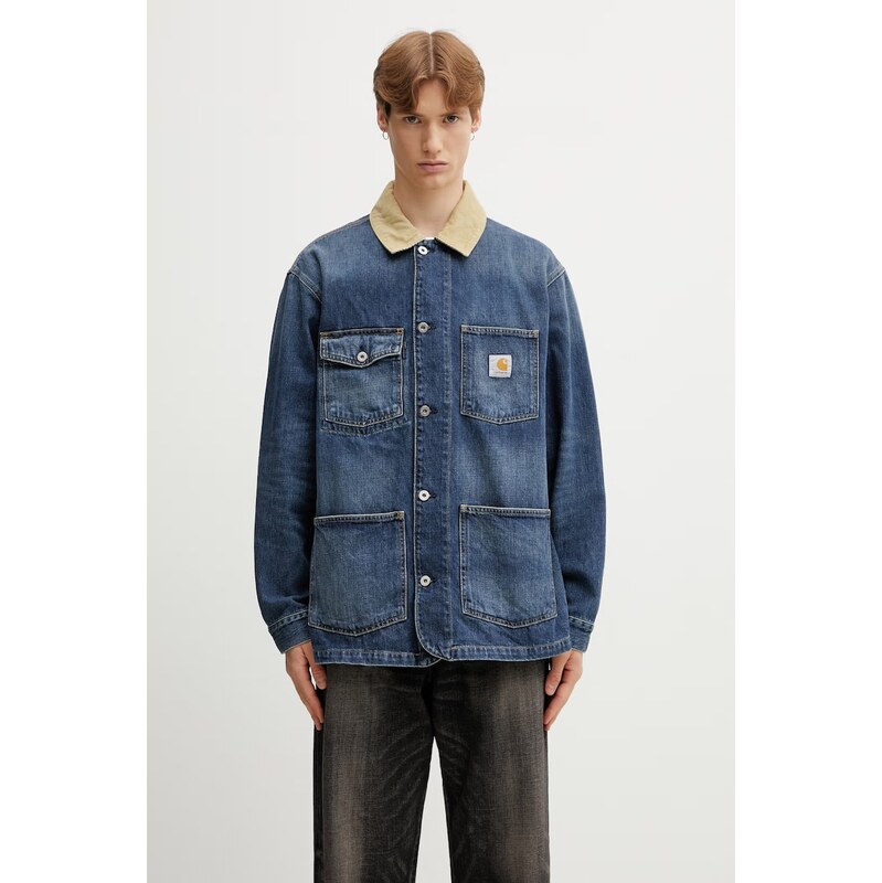 Carhartt WIP Warren Chore Coat bunda džínová pánská