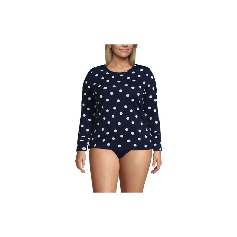 Long Sleeve Crew Neck SunShade UPF50 Quick Dry Swim Tee, Women, size: 115262178