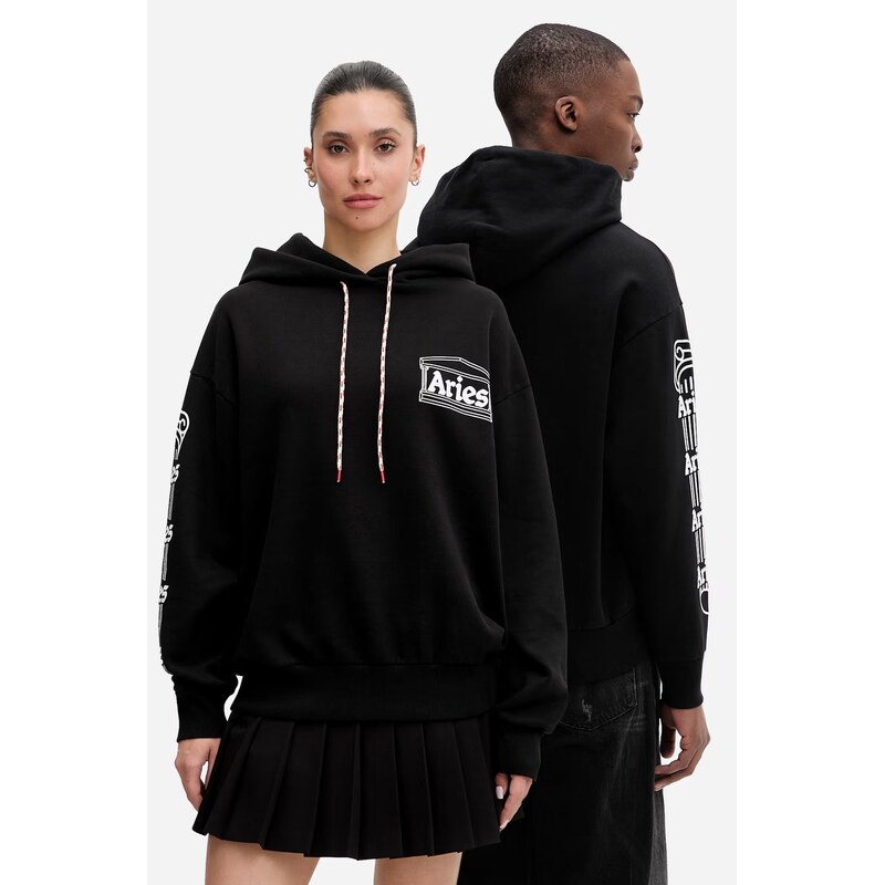 Bavlněná mikina Aries Column Hoodie AR20010 PALE MINT 112356685