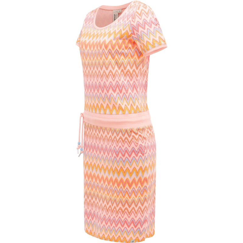 Ragwear Šaty 'Youmodo' světlemodrá / hnědá / oranžový melír