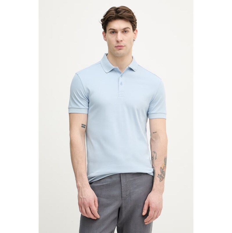 BOSS Green polo pánské bavlněné