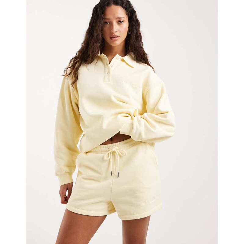 4th & Reckless cotton drawstring waist sweat shorts co-ord in