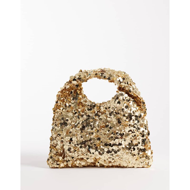 True Decadence sequin grab bag in gold 115518397
