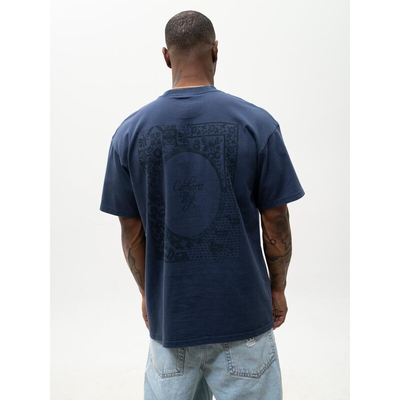 Pánské tričko s krátkým rukávem tmavě modré Carhartt WIP Vestige