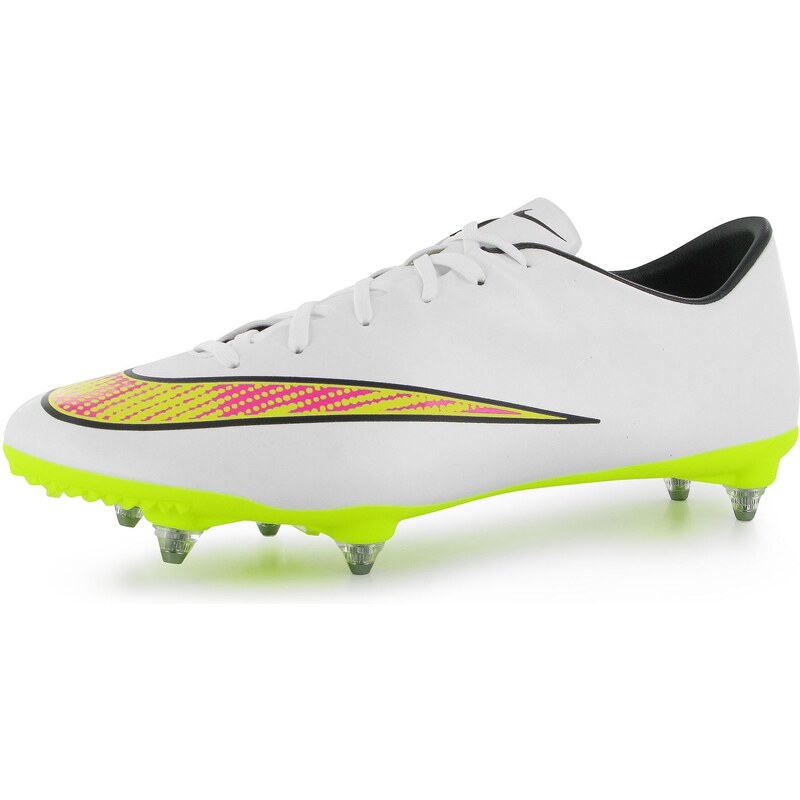 Nike Mercurial Victory SG Mens Football Boots, white/volt/pink