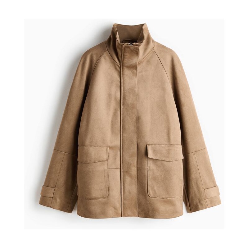 H&M - Oversized bunda - béžová 114835340