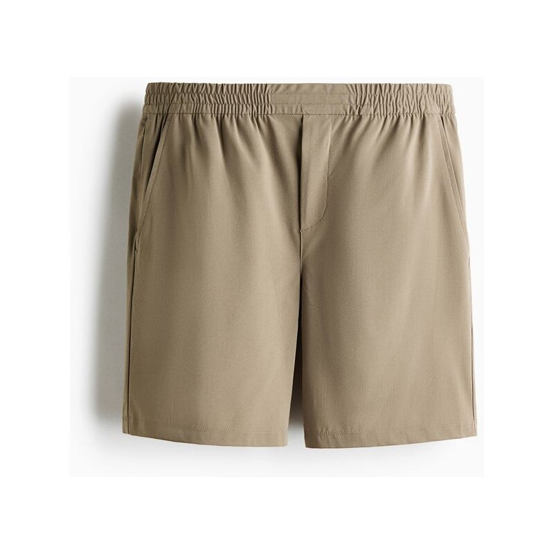 H&M - Šortky Four-way Stretch Regular Fit - Khaki Zelená
