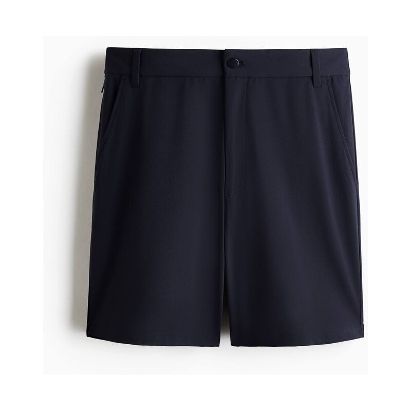 H&M - Šortky chino Four-way Stretch Loose Fit - Námořnická Modř