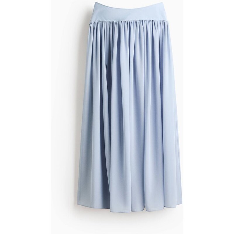 H&M - Kolová maxisukně - Bleděmodrá