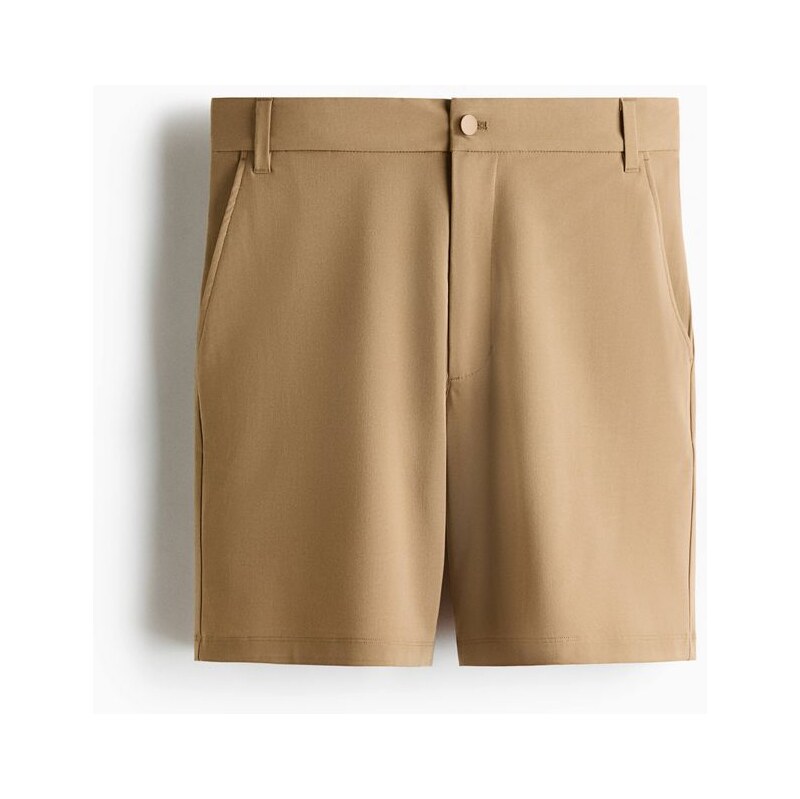H&M - Šortky chino Four-way Stretch Loose Fit - Béžová