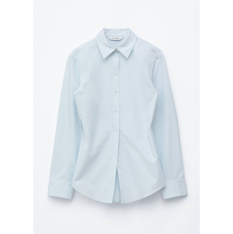 H&M - Zúžená bavlněná košile - modrá 114835912