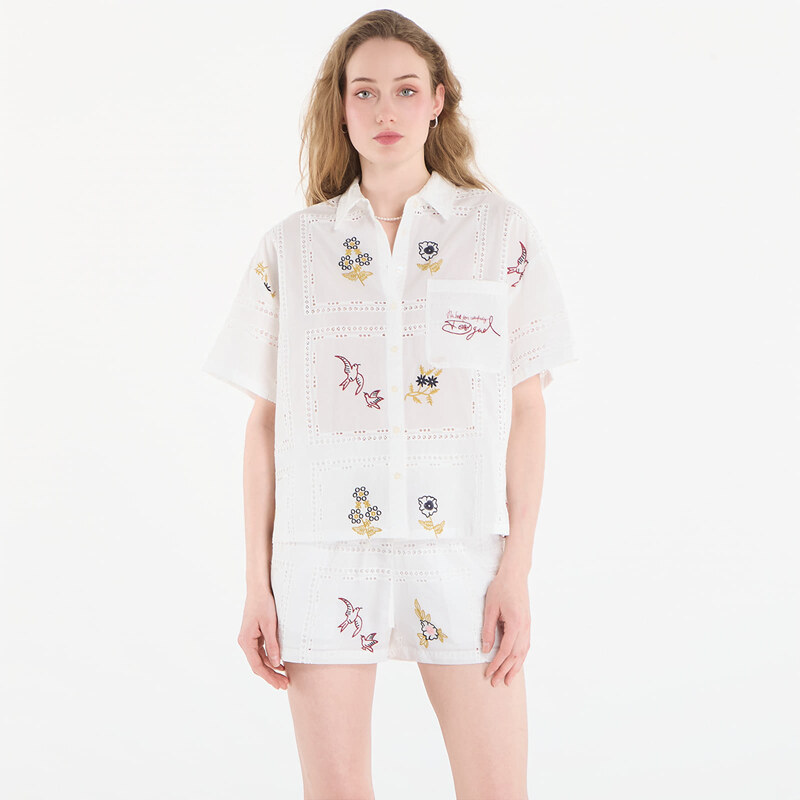 Košile Desigual Cam Martin Shirt White XS 114836410