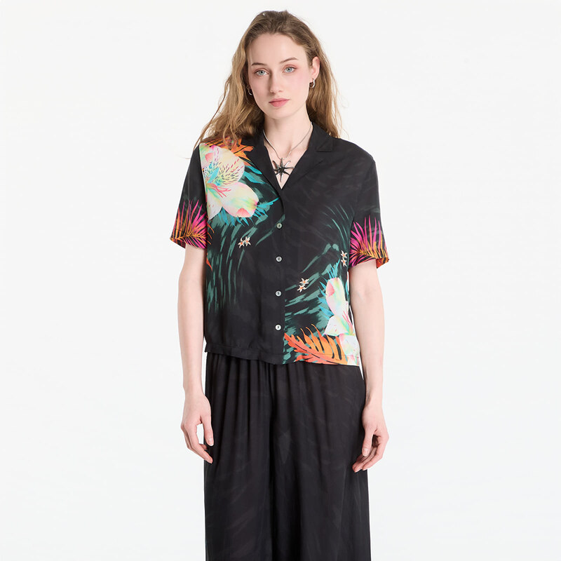 Košile Desigual Cam Swim-Daikiri Shirt Black S