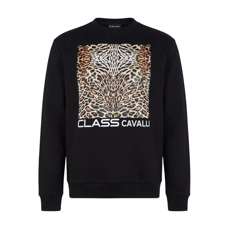 CAVALLI CLASS Leopard II. Black mikina