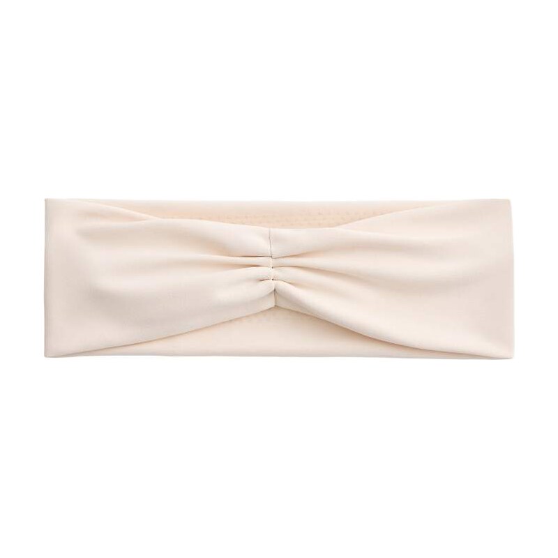 OYSHO Gathered sports headband in cream-White 114838229
