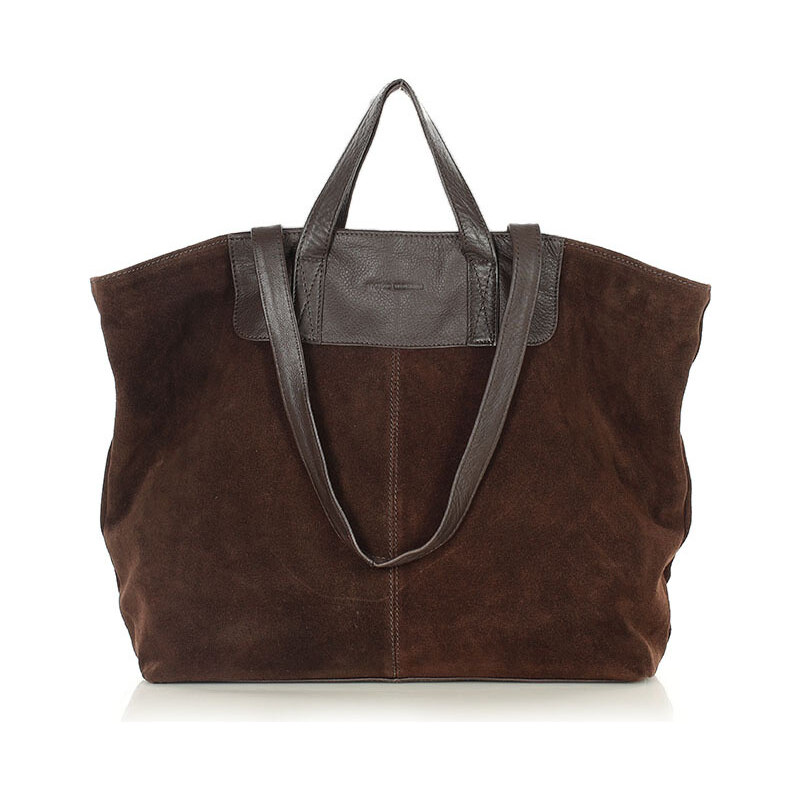 Shopper bag kabelka Marco Mazzini VSM56 tmavě hnědá