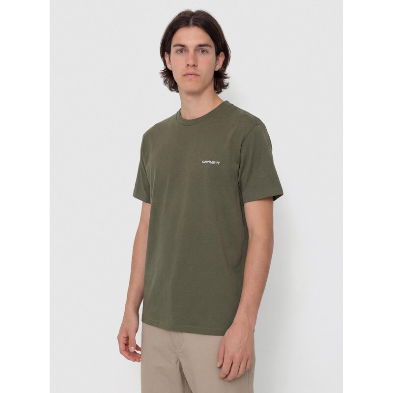 Carhartt WIP Script Embroidery (leaf/white)zelená