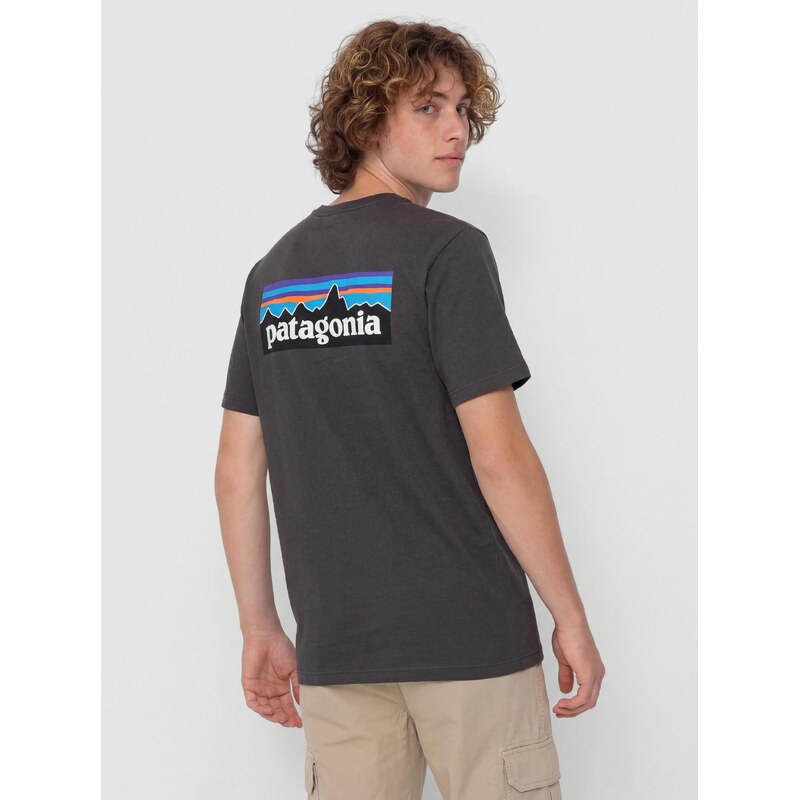 Patagonia P 6 Logo (ink black)černá