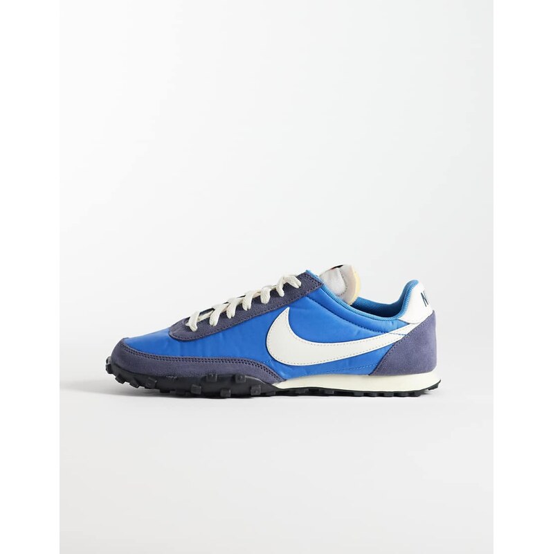 Nike Waffle Racer trainers in blue and white