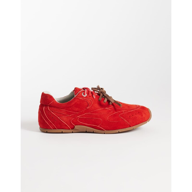 Bronx Myr-aa trainers in red suede 114838049