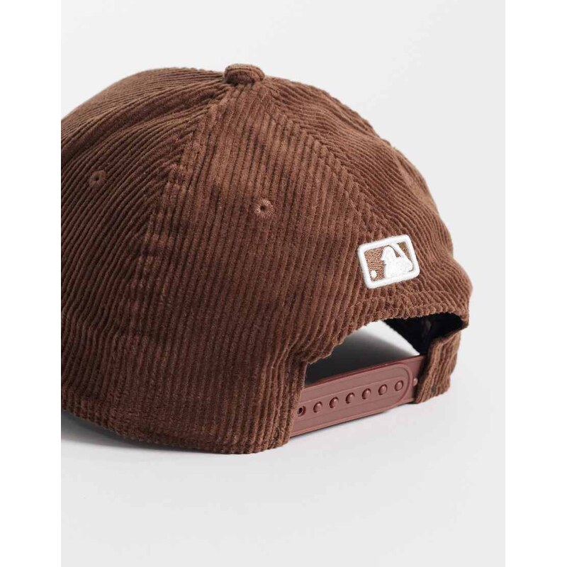New Era NY Yankees 9forty cord cap in brown