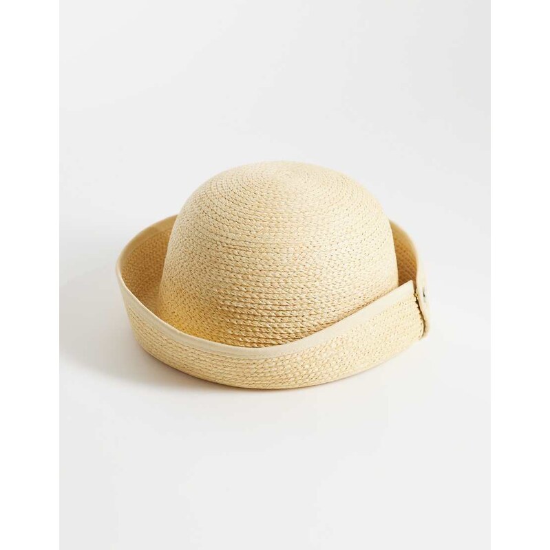 My Accessories 2 way straw sailor hat and bucket hat in natural 114909761