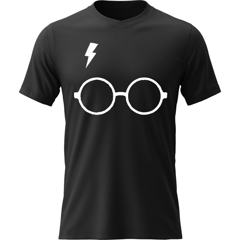 Pánské bavlněné tričko s potiskem - HARRY POTTER - černé