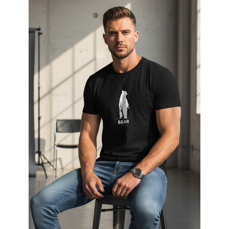 FashionStreet Pánské tričko s nápisem BEAR NX0062R