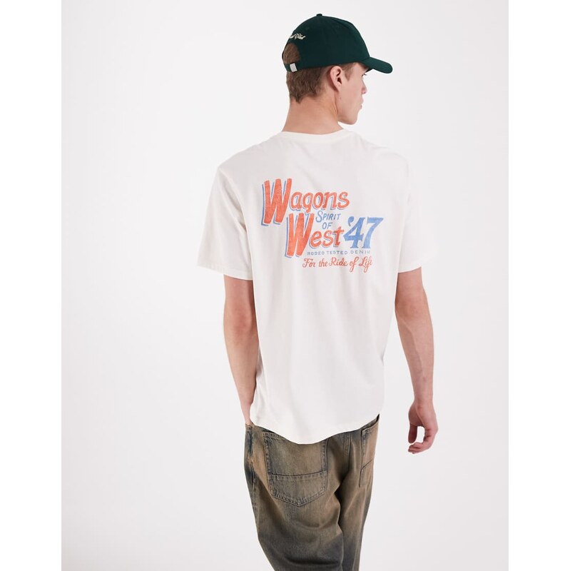 Wrangler graphic tee in white