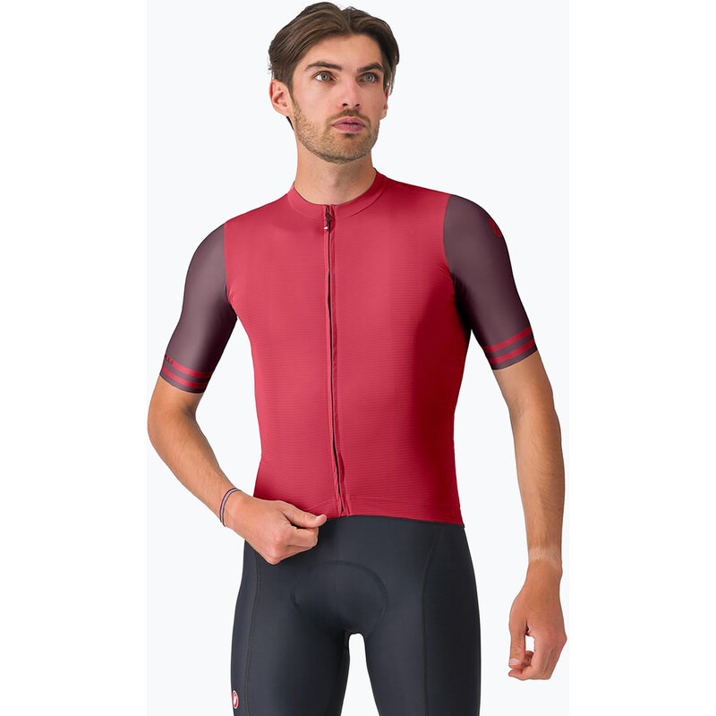 Pánský cyklistický dres Castelli Prologo Lite 2 rich red