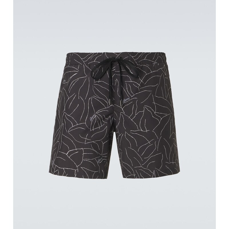 Brioni Printed swim trunks