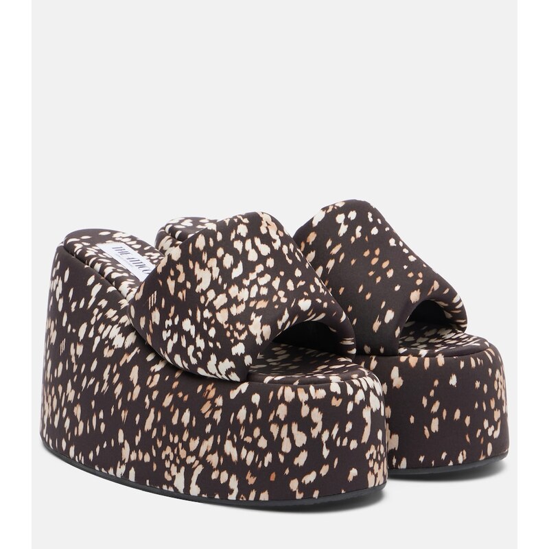 The Attico Mochi leopard-print platform sandals