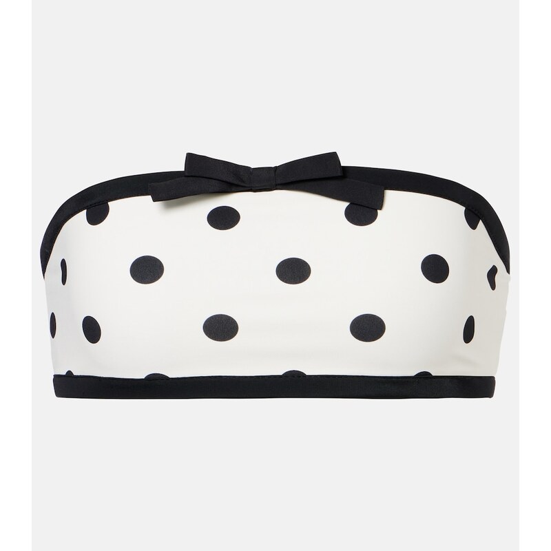 Self-Portrait Polka-dot bikini top