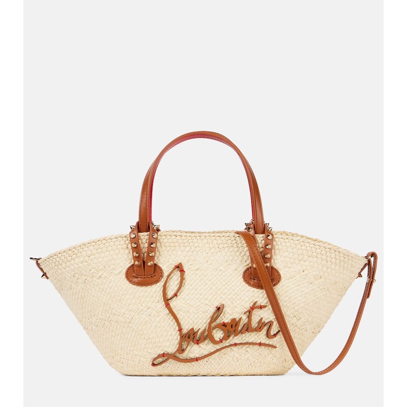 Christian Louboutin Cabata Mini raffia basket bag