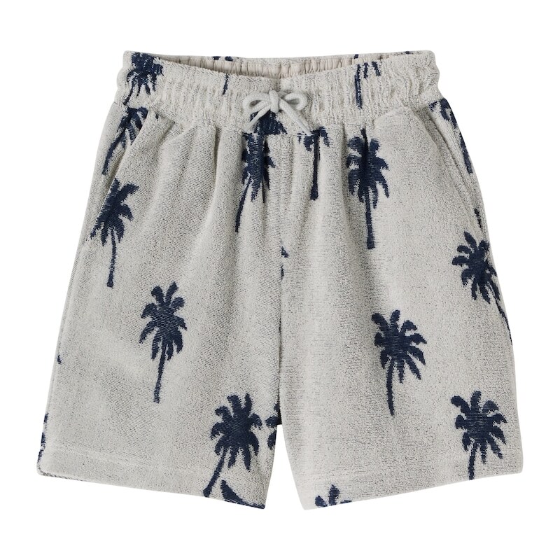Molo Abay printed cotton-blend terry shorts