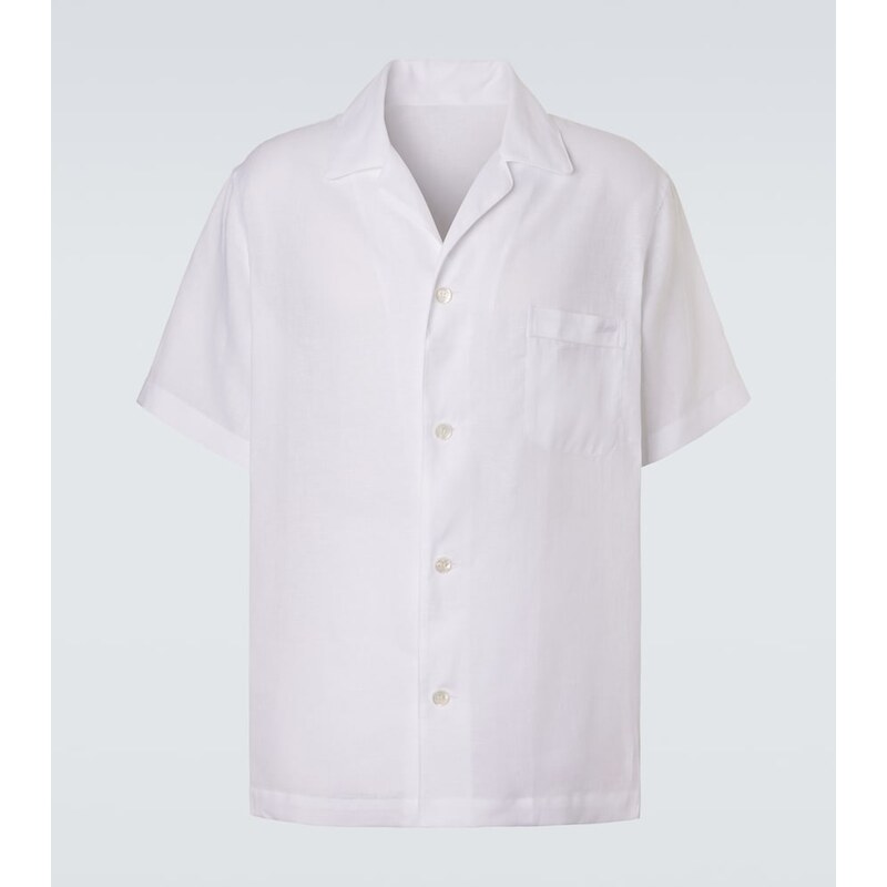 Brioni Linen bowling shirt