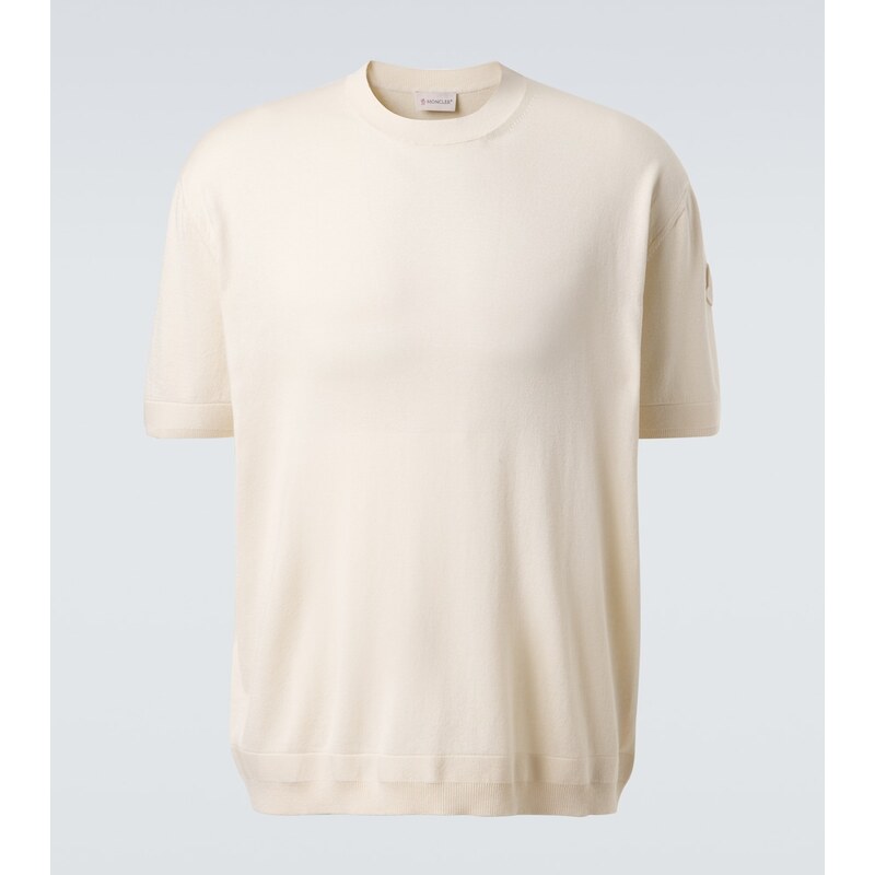 Moncler Silk and cotton T-shirt
