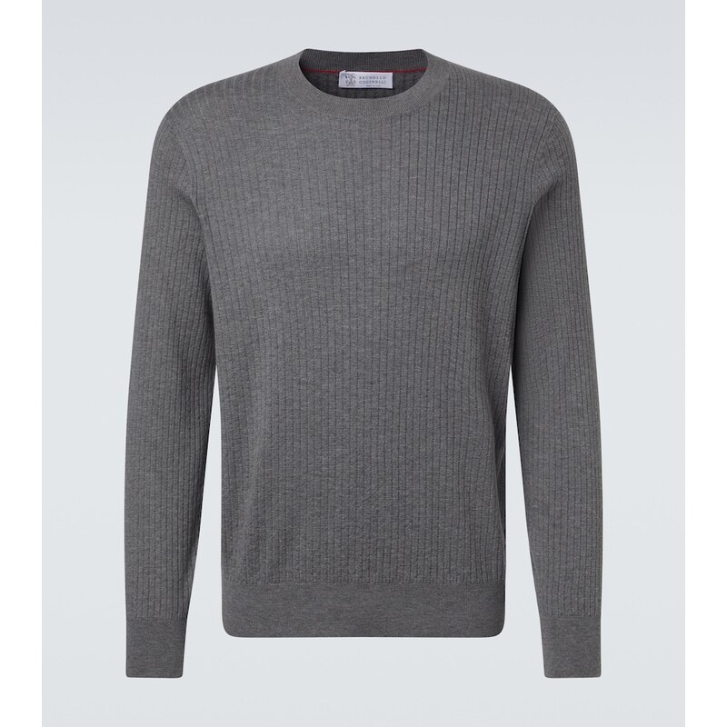 Brunello Cucinelli Ribbed-knit cotton sweater