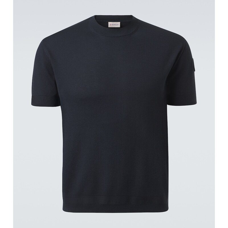 Moncler Silk and cotton T-shirt